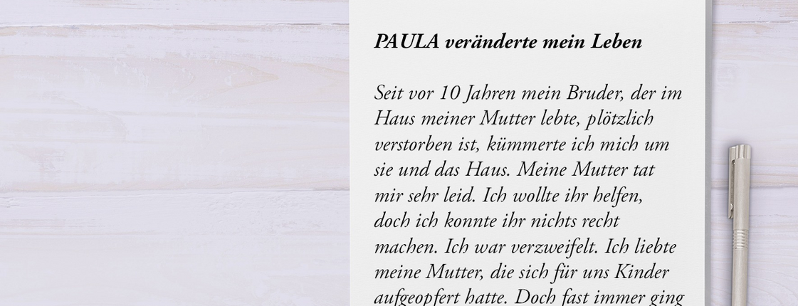 P.A.U.L.A Danke Brief