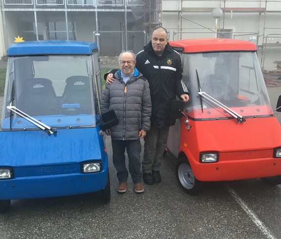 Konrad und Michael zu Besuch bei Graf Carello