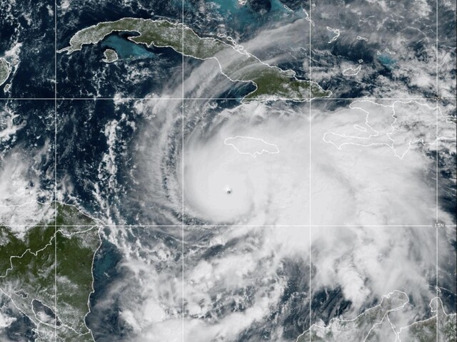 © NOOA Satellitenaufnahme von Hurrikan Melissa