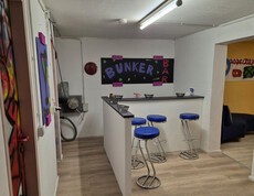 Frisch renovierter Partyraum