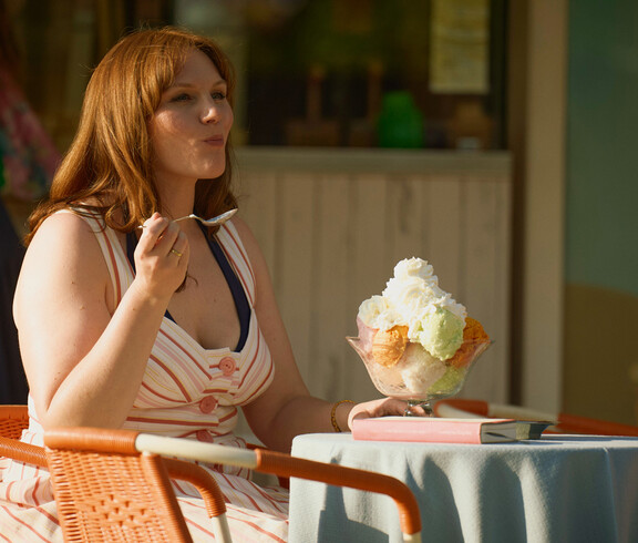 Frau ist Eis